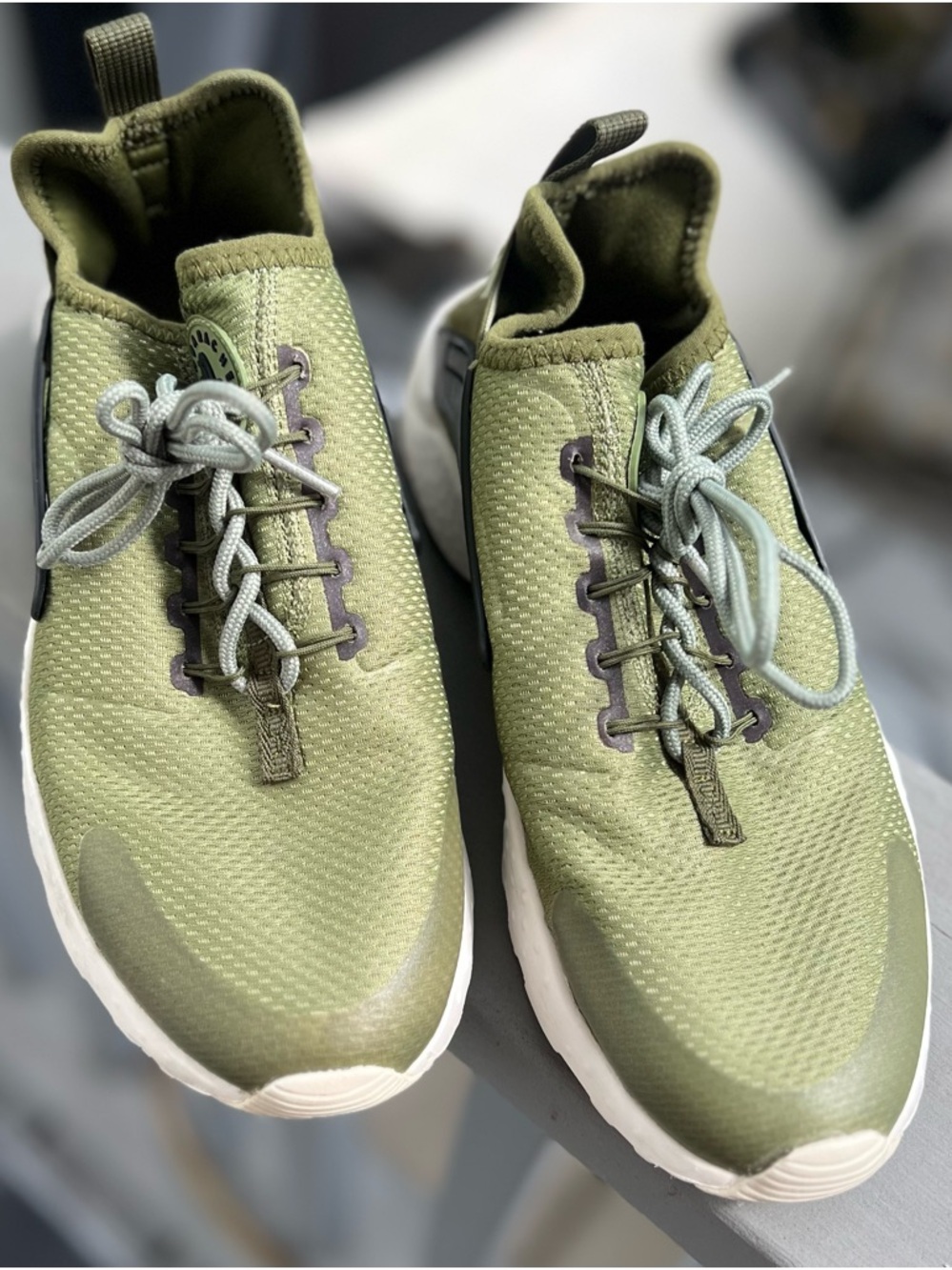 Nike Olive Green Casual Slip-On Sneakers